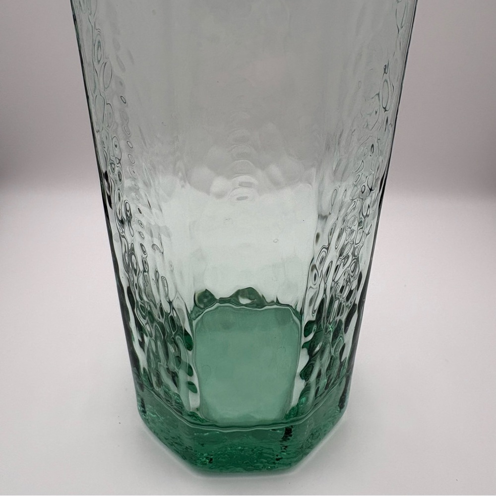 Vintage Libbey Facets Green Octagon Highball Tumbler Glass (Multiple Available!) - Picture 2 of 7